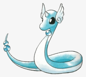 #dragonair From The Official Artwork Set For #pokemon - Dragonair Red And Blue