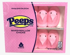 Peeps Pink Marshmallow Chicks 10 Pack - Peeps Marshmallow Chicks