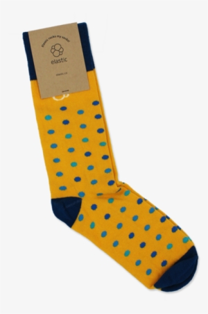 Yellow Dot Graph - Sock