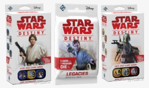 Luke Skywalker Starter Set, Legacies Booster Pack, - Star Wars Destiny - Luke Skywalker Starter Set