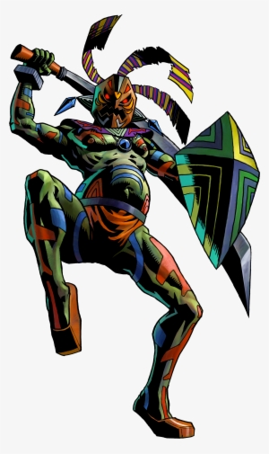 Masked Jungle Warrior - Boss Zelda Majora's Mask