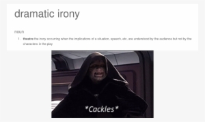 When You Realize How Perfectly This Term Fits Palpatine - Senator Anagram For Treason