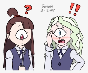 Akko Of Little Witch Academia Fame Goofed On Another - Drawing