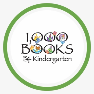 1000booksb4k Green Circle Logo - 1000 Books Before Kindergarten