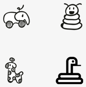 Iconos De Animales Graffiti Pintado A Mano - Portable Network Graphics