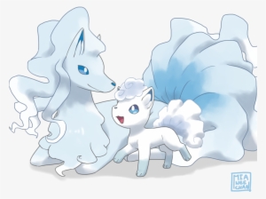 Credit Goes To The Original Artist - Pokemon Alola Vulpix And Ninetails