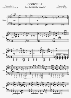 Godzilla Sheet Music Composed By Composed By Alexandre - Clannad After Story Piano Sheet Music
