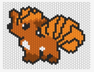 Vulpix Bead Pattern - Cross-stitch
