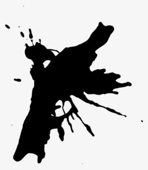 Paint Splatter Brushes Hd - Nucket Paint Silhouette Png