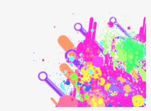 Paint Splatter Vector Png - Neon Paint Splatter Png