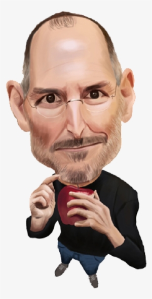 Flounder Clipart - Steve Jobs Cartoon Png