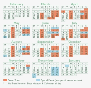 Calendar & Timetable - Dean Forest Railway