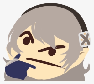 Face Nose Facial Expression Smile Head Cheek Cartoon - Glowing Eyes Thinking Emoji