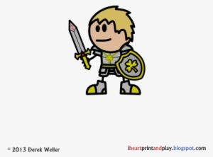 Halfling Paladin Tymora Corrin Reedson - Cartoon