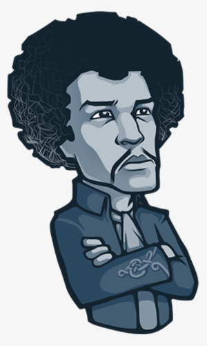 Jimi Hendrix Telegram Sticker Guitarist - Png Stickers For Telegram