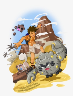 Brock Time In Alola By Rebenke - Illustration