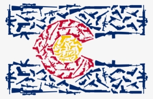 Colorado Flag Guns - Colorado Flag With Guns