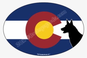 I Love My Colorado Shepherd Sticker Oval