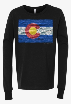 Colorado Flag Digital Camo Youth Jersey Ls T Shirt - T-shirt