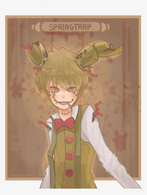 Springtrap By Tea-hee On Deviantart Springtrap Human, - Tea