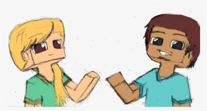 Alex And Steve Minecraft Fanart Clipart Minecraft Fan