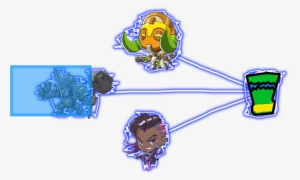 Both Mercy Staff, And Orisa Ult, Boosts Your Team Mates - Illustration