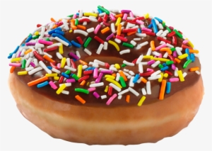Dunkin Donuts Clipart Sprinkled Donut - Krispy Kreme Chocolate Donut With Sprinkles