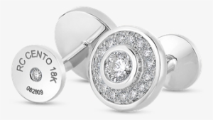 Roberto Coin Cuff Links With Diamonds - Earrings