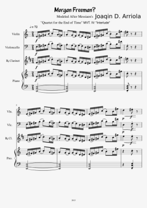 Morgan Freeman Sheet Music Composed By Joaqin D - Paganini Caprice No 24