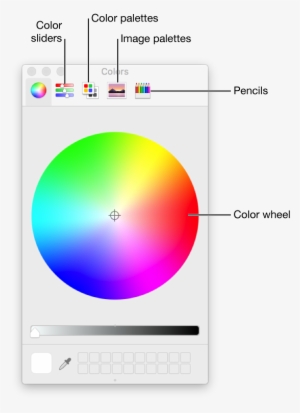 The Colors Window Shows The Buttons For Color Sliders, - Color