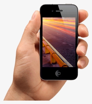Mobile - - Iphone 5 In Hand Png
