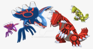 Groudon Transparent Kyogre Png Black And White Stock - Groudon Und Kyogre Png