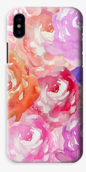 Funda Para Celular Watercolor Flowers (painting) - Best Background For Calligraphy