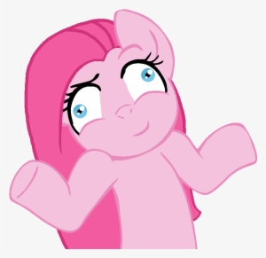 Shrugging Emoticon Shrug Shrugging Emoji - Pinkamena Diane Pie Png