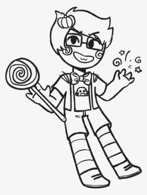 Sorry For The Colored Candy On Dirk's, I Merged The - Cartoon