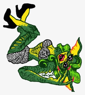 Pinup Gremlin Sticker - Illustration