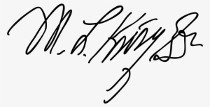 Open - Martin Luther King Signature