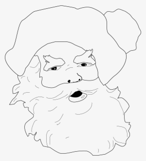 This Free Icons Png Design Of Santa Claus Face Line
