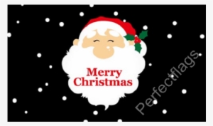 Merry Christmas Santa Face Flag - Cute Santa Face With Merry Christmas Shower Curtai