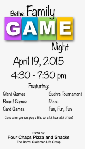 Family Game Night Poster