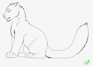 Snow Leopard Base - Snow Leopard Line Art