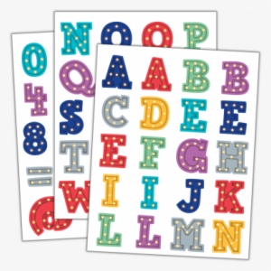 Marquee Alphabet Stickers - Alphabet Stickers Png