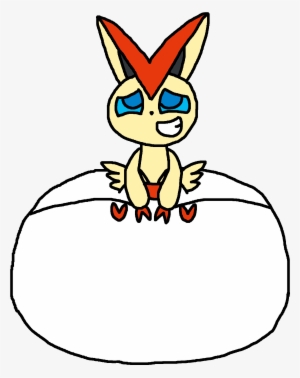 Mega Poofy Victini - Victini Using Diaper