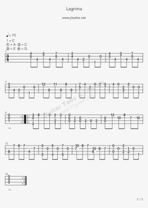 Lagrima-francisco Torrega吉他谱 - Sheet Music