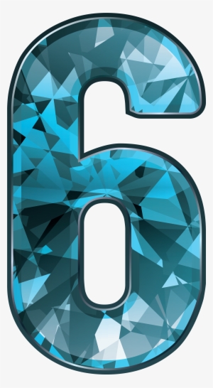 Crystal Number Six Png Image Gallery Yopriceville - Number Six Clipart