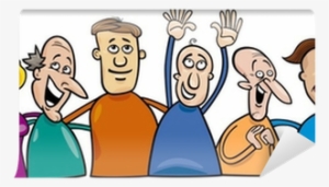 Cartoon People Hugging