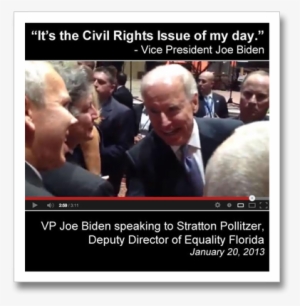 Vice President Joe Biden To Equality Florida Leaders - Led Banner