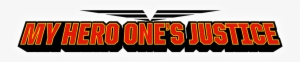 My Hero One's Justice Logo