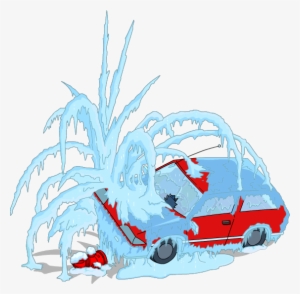 Flanders Frozen Car - The Simpsons
