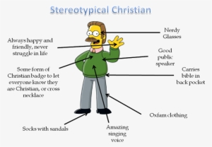Ned Flanders = Stereotypical Christian A - Ned Flanders Christian Meme